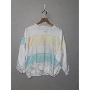 Vintage Womens Energie Currants Sweatshirt Crewneck Multicolor Women 90s Medium